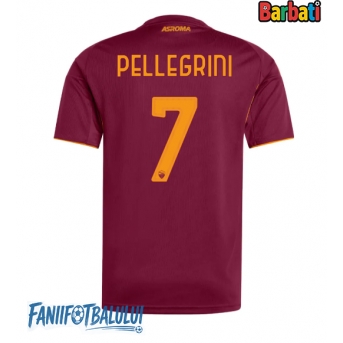 AS Roma Lorenzo Pellegrini #7 Tricou Fotbal Replică 2025-26 Barbati Acasa